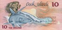 p4a from Cook Islands: 10 Dollars from 1987