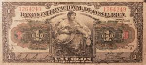 p166a from Costa Rica: 1 Colon from 1935