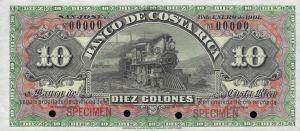 pS174s1 from Costa Rica: 10 Colones from 1901