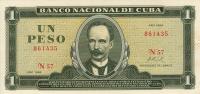 p102a from Cuba: 1 Peso from 1967