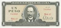 Gallery image for Cuba p102b: 1 Peso
