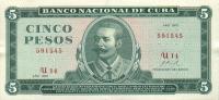 Gallery image for Cuba p103b: 5 Pesos