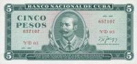 Gallery image for Cuba p103c: 5 Pesos