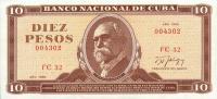 p104d from Cuba: 10 Pesos from 1988