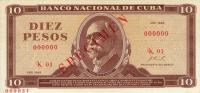 Gallery image for Cuba p104s: 10 Pesos