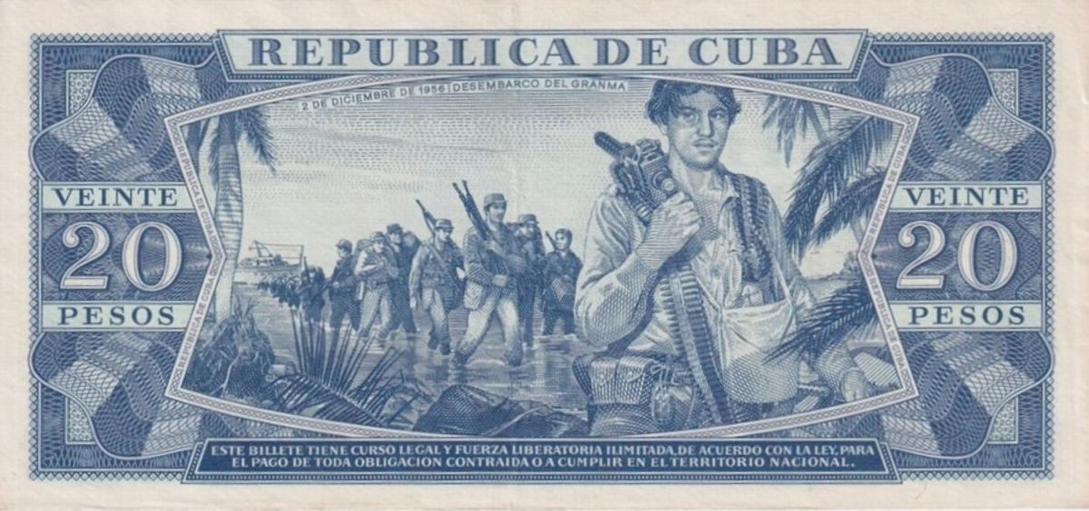 Back of Cuba p105b: 20 Pesos from 1978