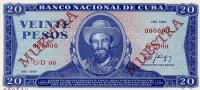 Gallery image for Cuba p105s: 20 Pesos from 1971