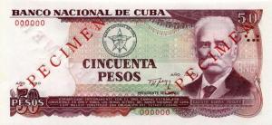 Gallery image for Cuba p111s: 50 Pesos
