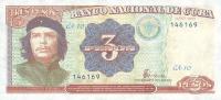 Gallery image for Cuba p113: 3 Pesos