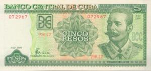 Gallery image for Cuba p116b: 5 Pesos