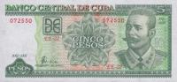 Gallery image for Cuba p116e: 5 Pesos