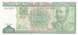 Gallery image for Cuba p116h: 5 Pesos