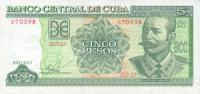 Gallery image for Cuba p116o: 5 Pesos