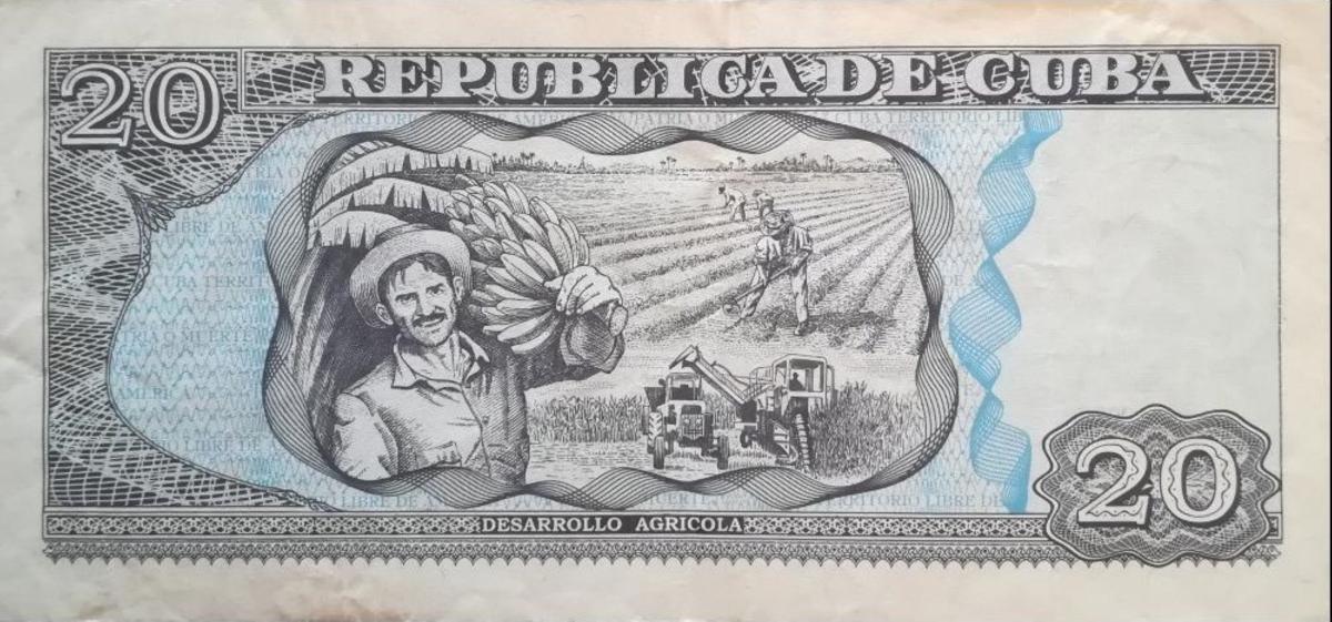 Back of Cuba p118b: 20 Pesos from 2000