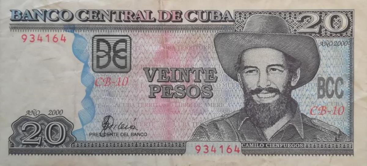 Front of Cuba p118b: 20 Pesos from 2000