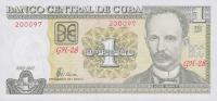 p128b from Cuba: 1 Peso from 2007