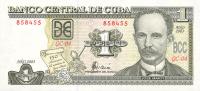 Gallery image for Cuba p125: 1 Peso