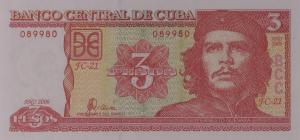 p127c from Cuba: 3 Pesos from 2006