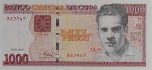 Gallery image for Cuba p132: 1000 Pesos