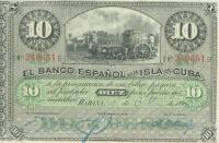 p49a from Cuba: 10 Pesos from 1896