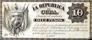 p57a from Cuba: 10 Pesos from 1869