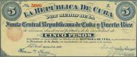 p62 from Cuba: 5 Pesos from 1869