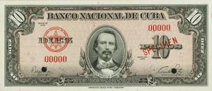 p79s1 from Cuba: 10 Pesos from 1949