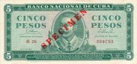 Gallery image for Cuba p95s: 5 Pesos