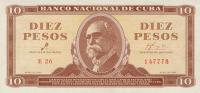 Gallery image for Cuba p96a: 10 Pesos