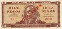 p96s from Cuba: 10 Pesos from 1961