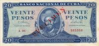 Gallery image for Cuba p97s: 20 Pesos