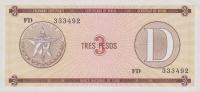 Gallery image for Cuba pFX28: 3 Pesos