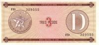Gallery image for Cuba pFX33: 3 Pesos