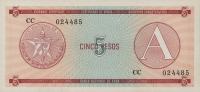 Gallery image for Cuba pFX3: 5 Pesos