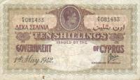 p23 from Cyprus: 10 Shillings from 1937