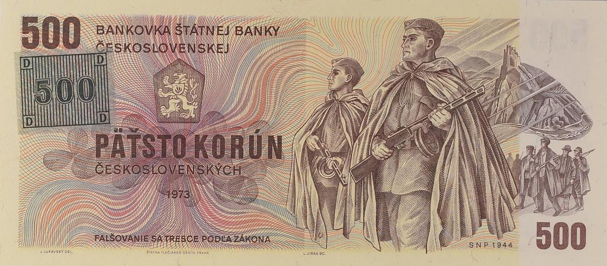 Front of Czech Republic p2a: 500 Korun from 1993