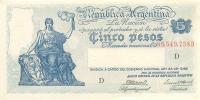 Gallery image for Argentina p252b: 5 Pesos