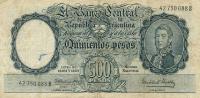 p273b from Argentina: 500 Pesos from 1955