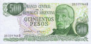p303c from Argentina: 500 Pesos from 1977