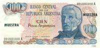 p315s from Argentina: 100 Peso Argentino from 1983