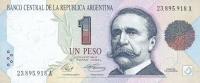 p339a from Argentina: 1 Peso from 1992