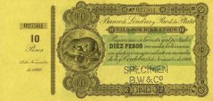 Gallery image for Argentina pS1727s: 10 Peso Moneda Boliviana