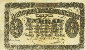 pS1851a from Argentina: 1 Real Plata Boliviana from 1869