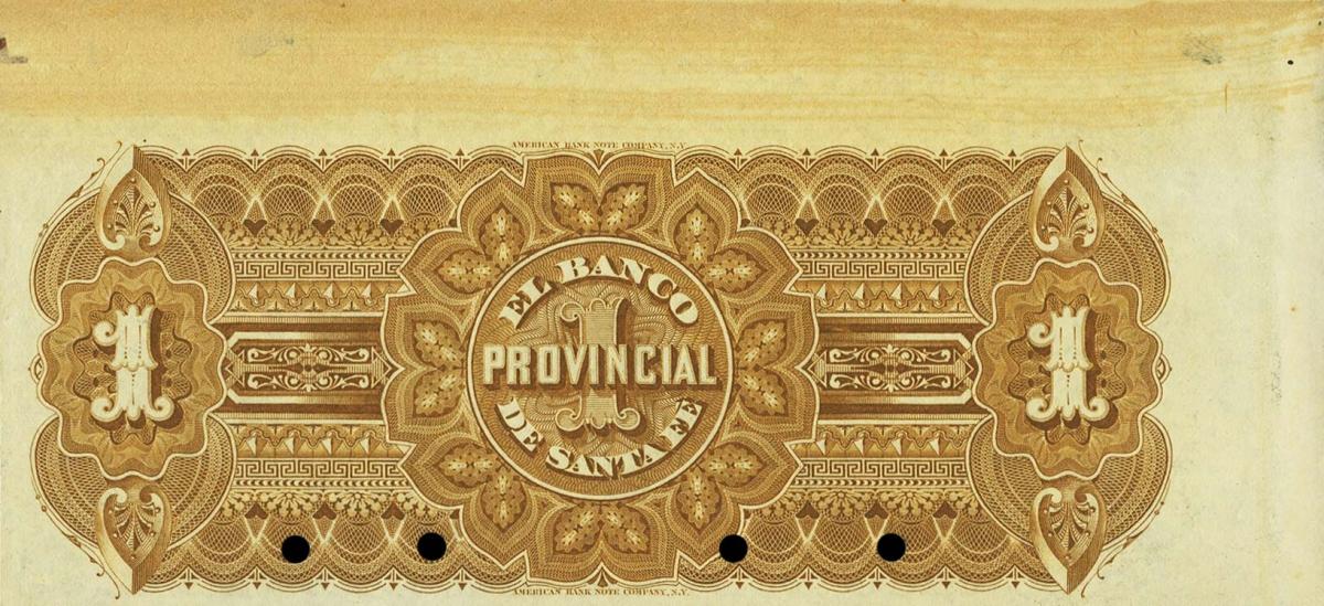 Back of Argentina pS826s: 1 Peso from 1882