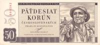 p71b from Czechoslovakia: 50 Korun from 1950