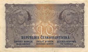 p8a from Czechoslovakia: 10 Korun from 1919