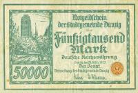 p19 from Danzig: 50000 Mark from 1923