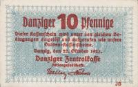 p35b from Danzig: 10 Pfennig from 1923