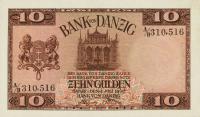 p58 from Danzig: 10 Gulden from 1930