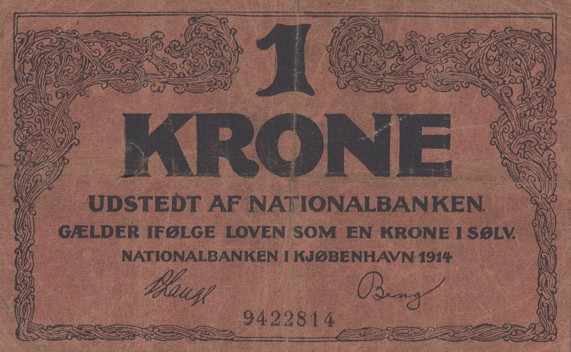 Front of Denmark p11: 1 Krone from 1914